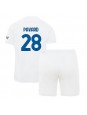 Inter Milan Benjamin Pavard #28 Auswärts Trikotsatz für Kinder 2023-24 Kurzarm (+ Kurze Hosen)